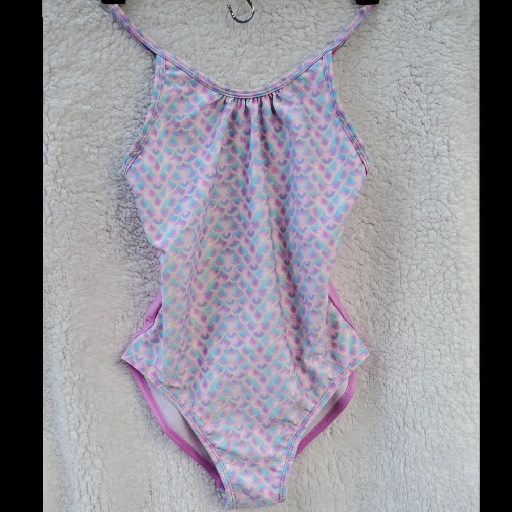 Girls Cat & Jack Mermaid One-Piece Bathing Suit